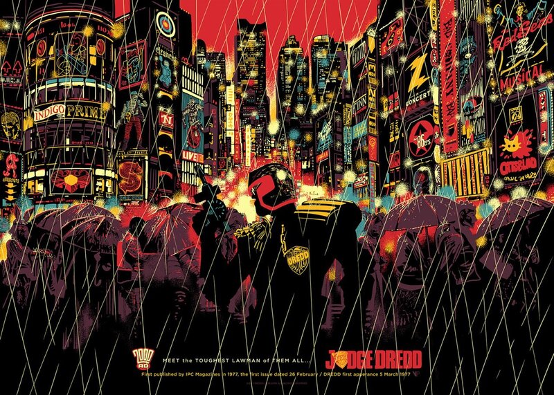 Judge Dredd in Rain