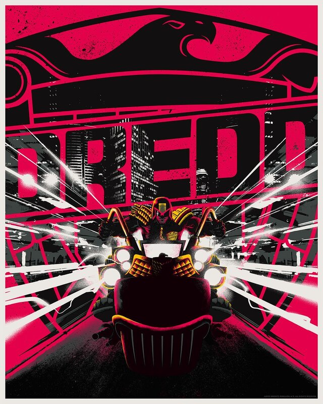 Judge Dredd on Motorcycle