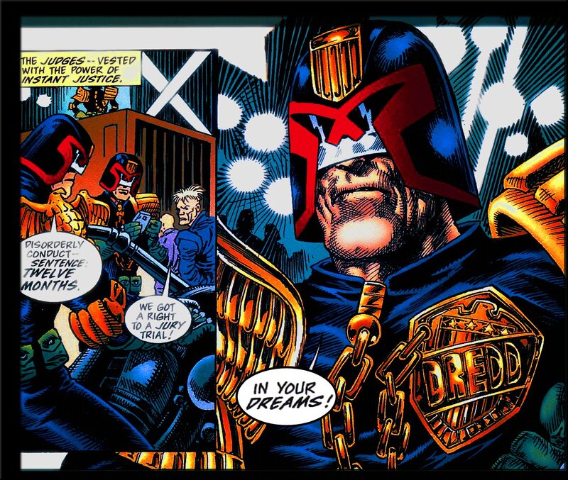 Judges in Futuristic Armor