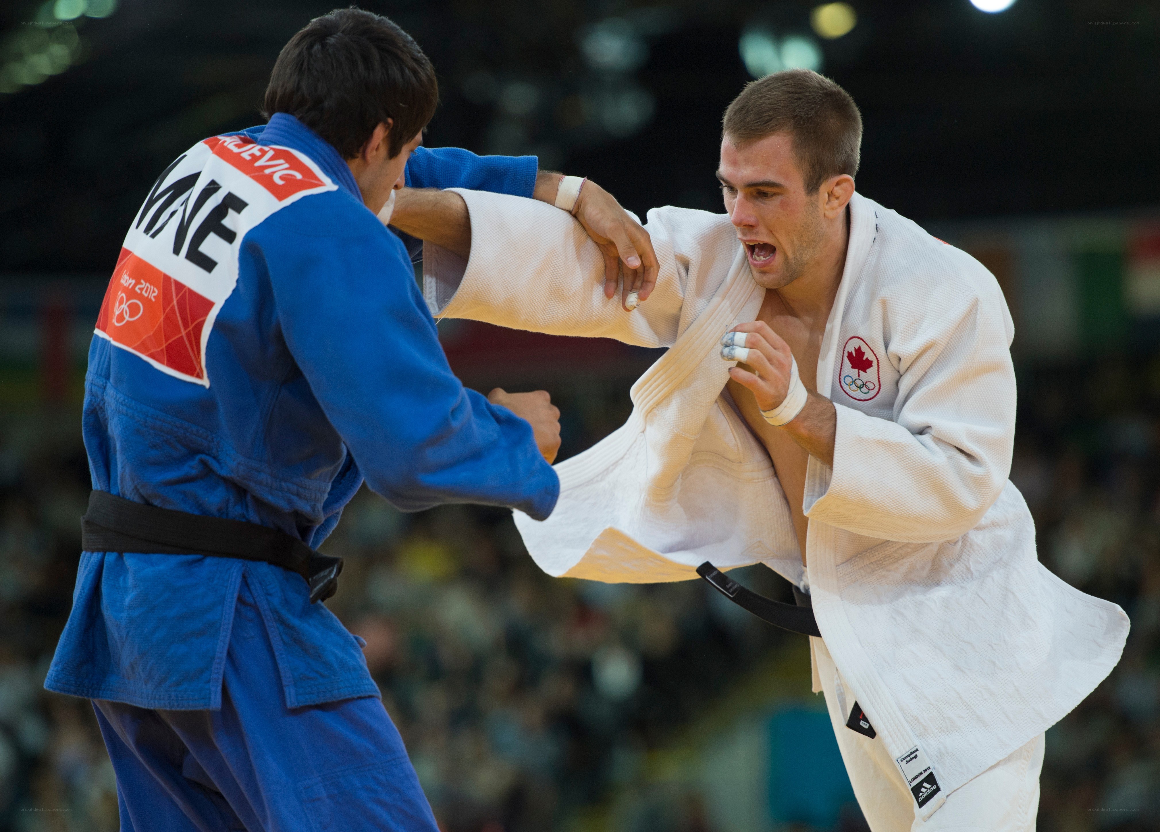 Judo match at the Olympics