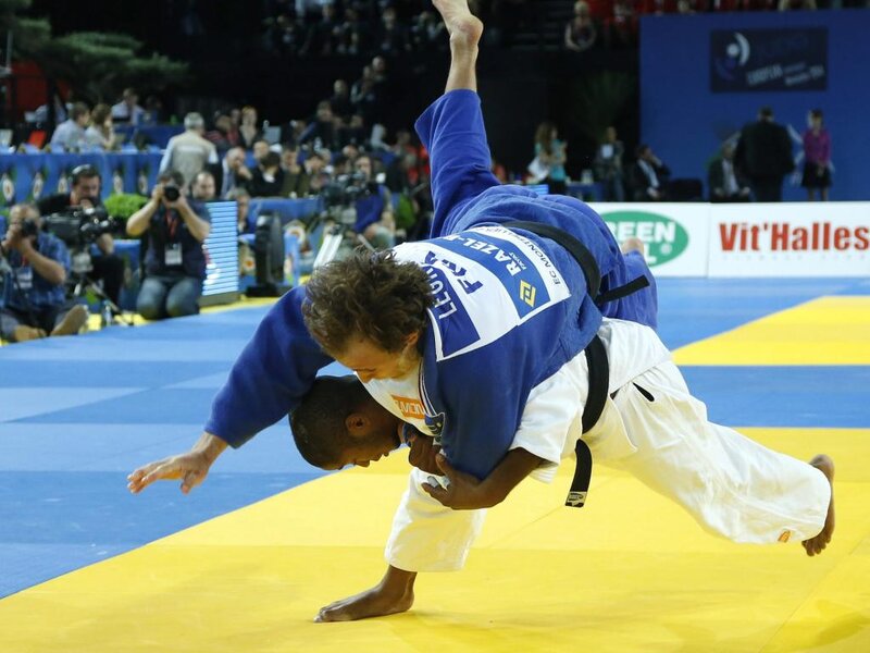 Judoka Performing Throw