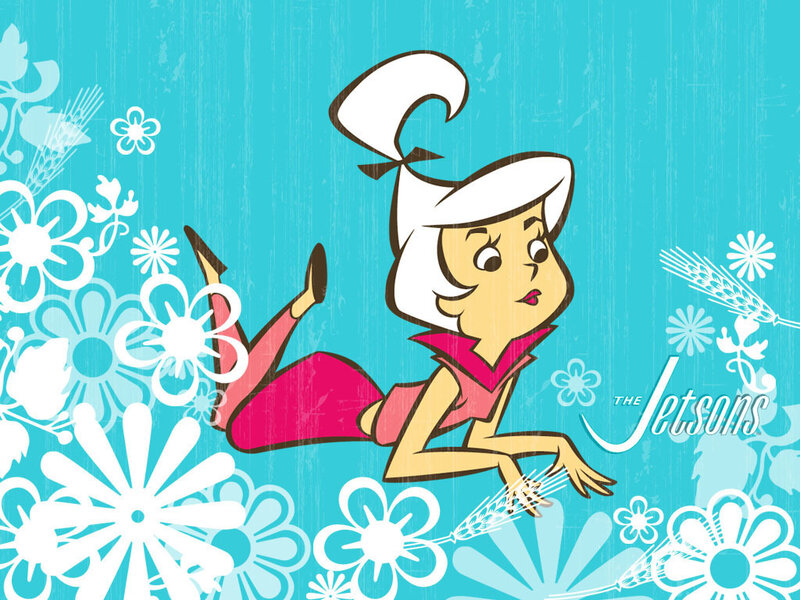 Judy Jetson in floral scene