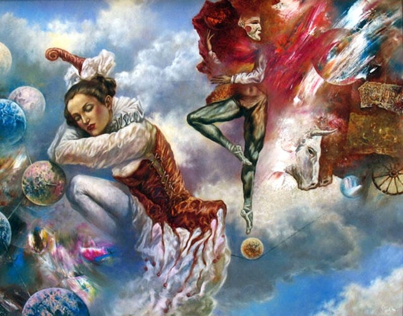 Juggler in Clouds