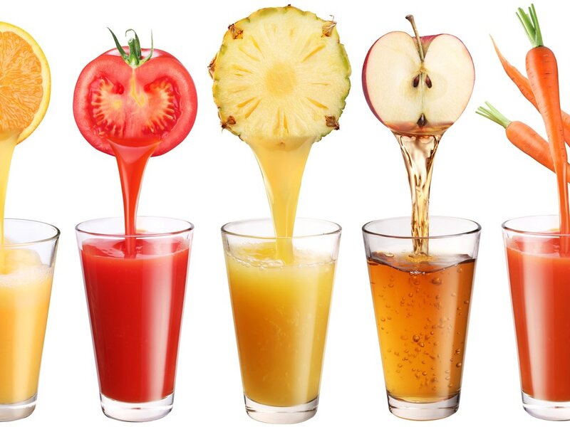 Juices Being Poured