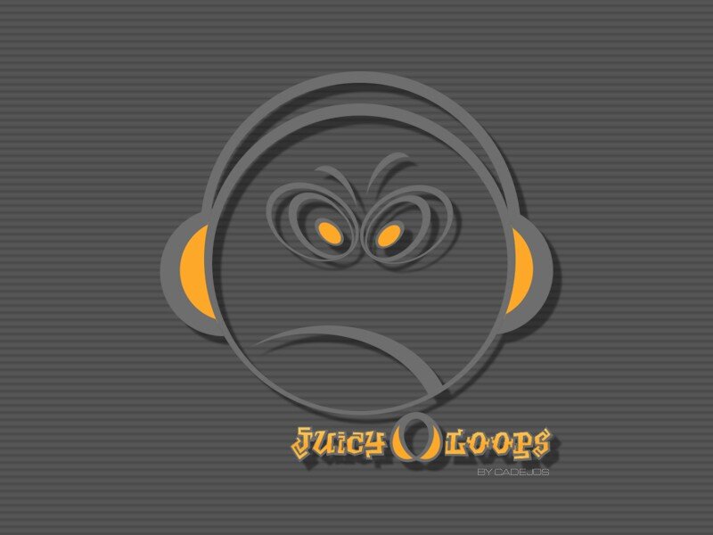 Juicy Loops logo with angry face