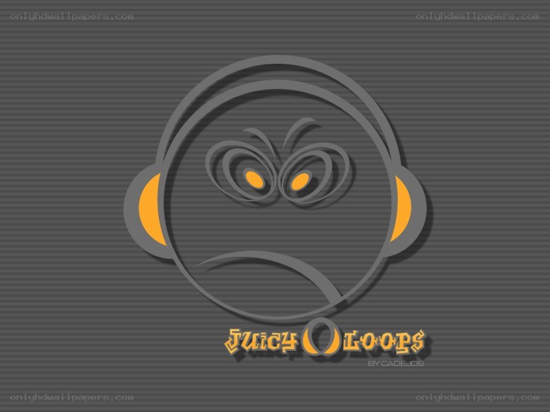 Juicy Loops logo with angry face