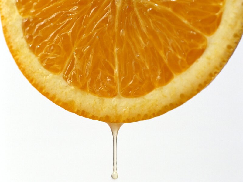 juicy orange slice