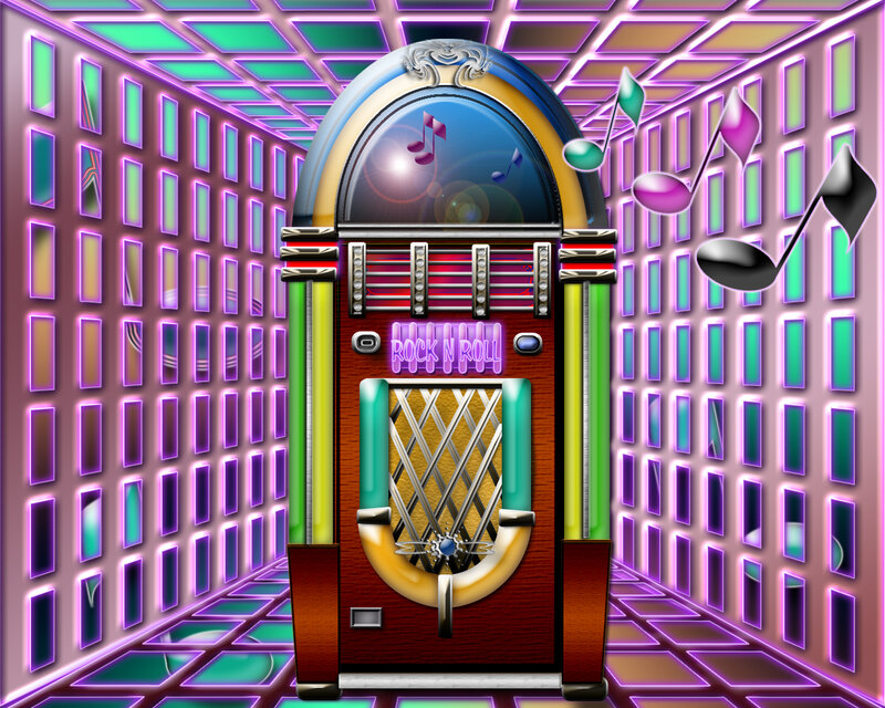 Jukebox in Neon Room