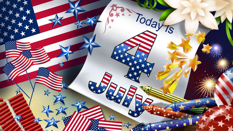 July 4th Celebration — Red