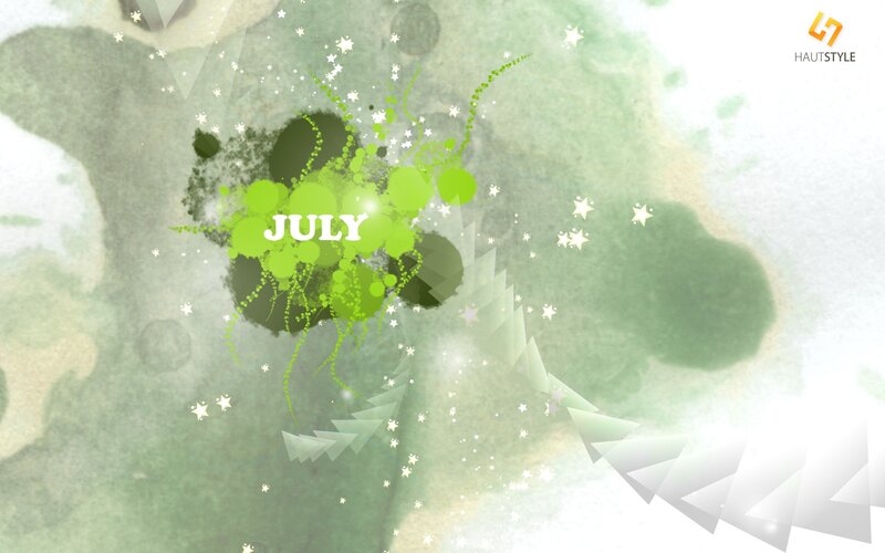 July green abstract design