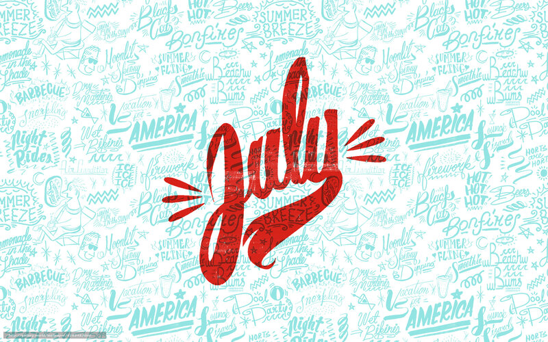 July summer theme design