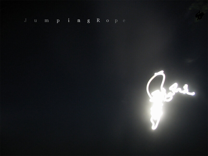 Jumping Rope Light Painting