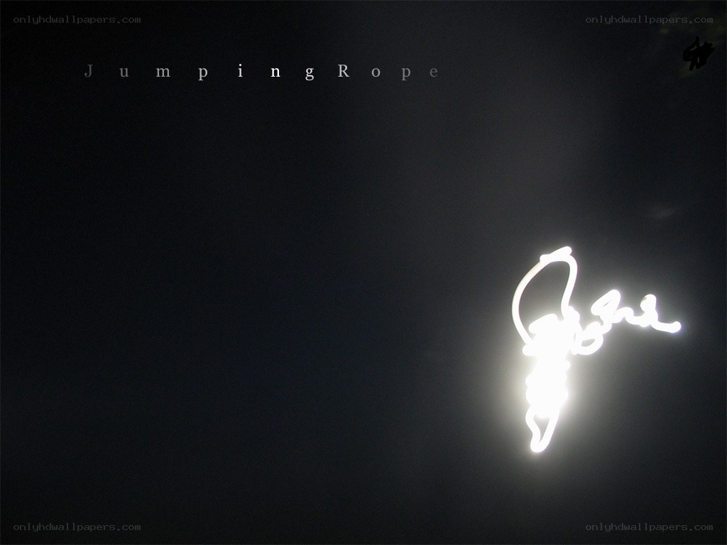 Jumping Rope Light Painting