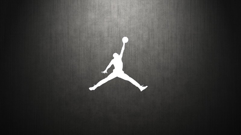 Jumpman logo on dark background