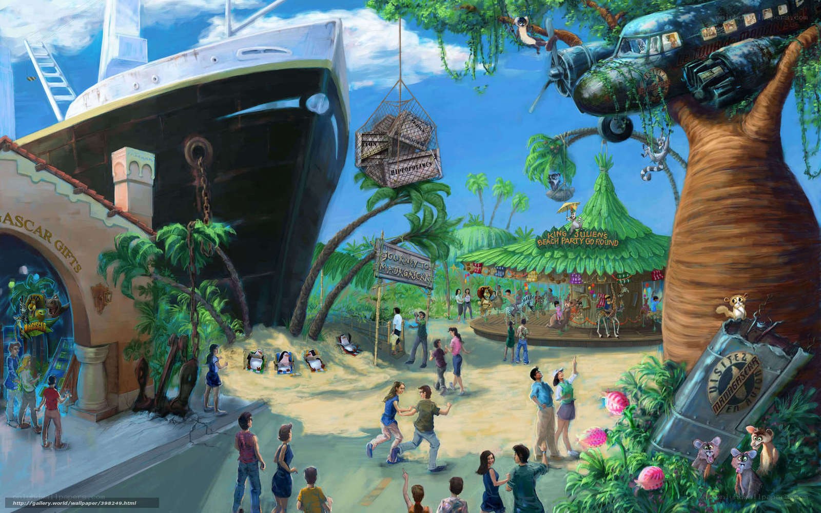 Jungle Cruise theme park scene
