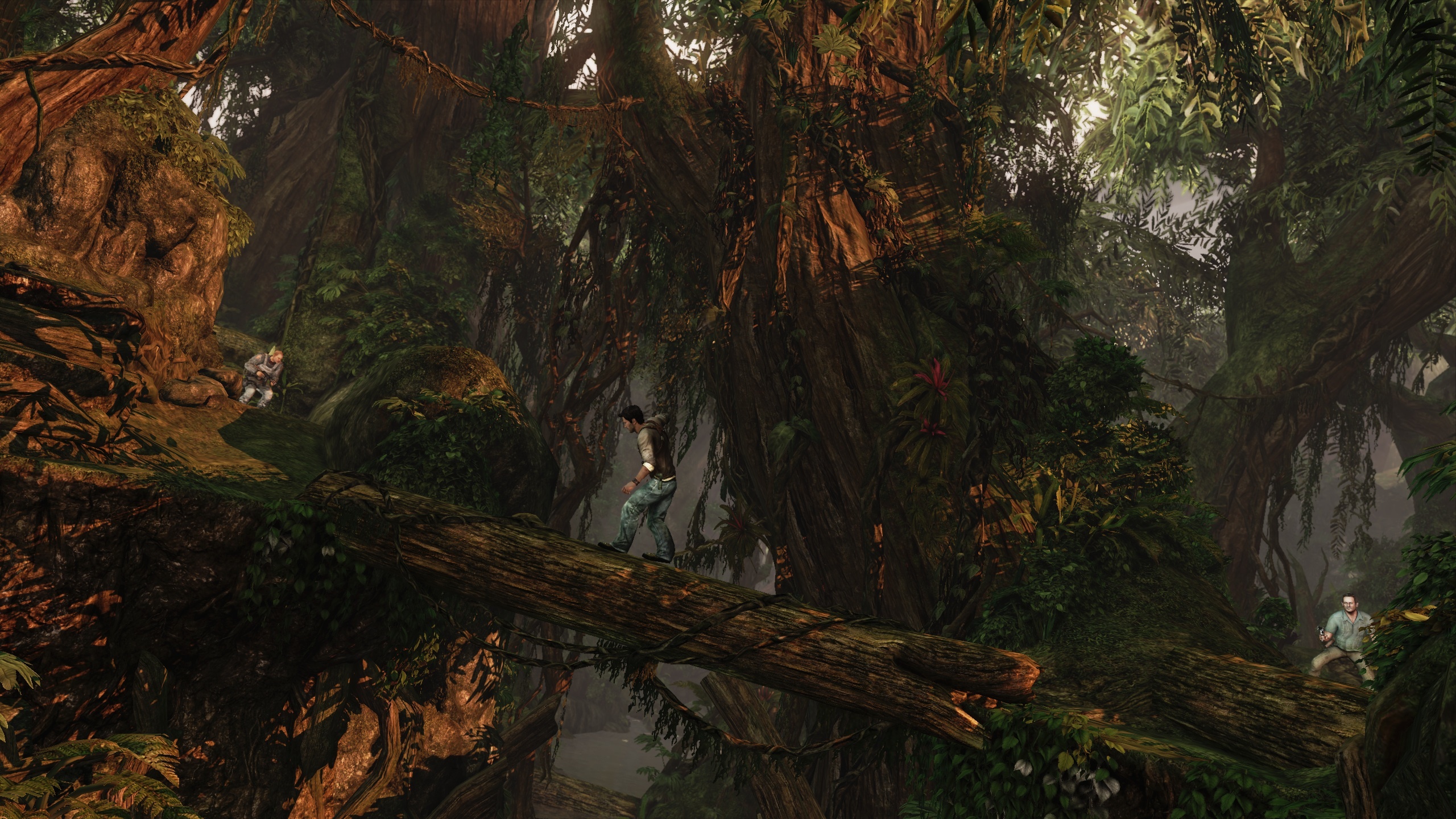 Jungle exploration scene