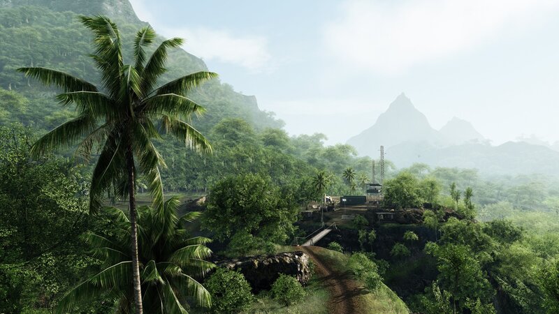 jungle landscape with outpost