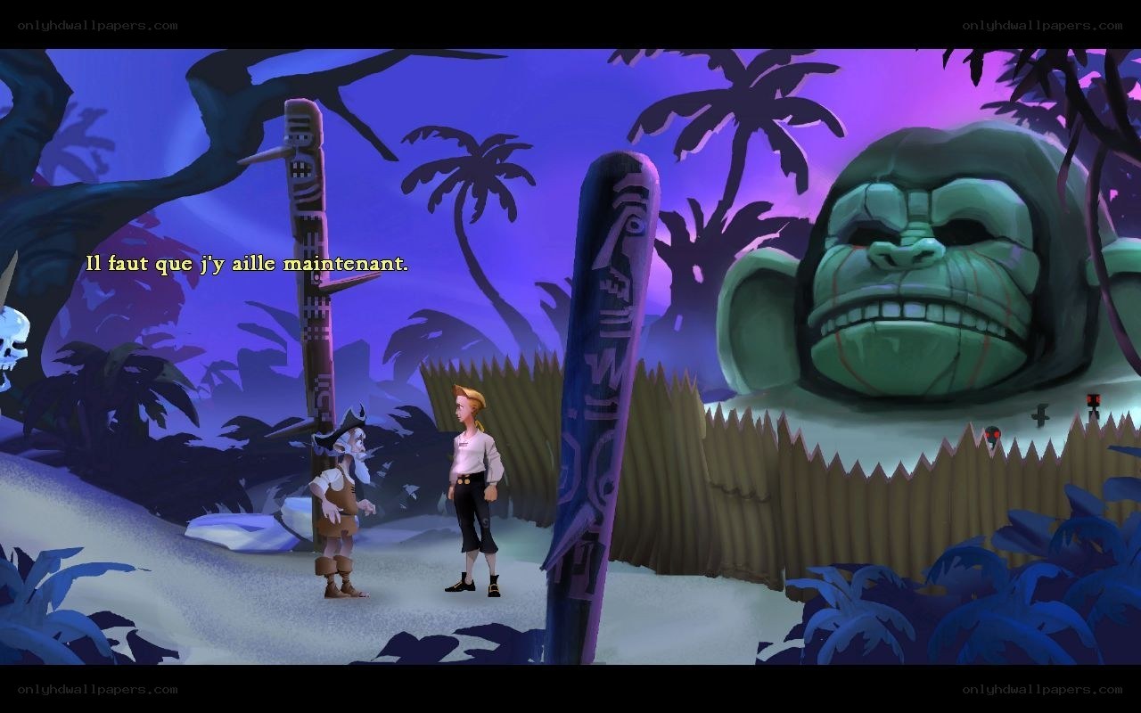 jungle scene with giant head