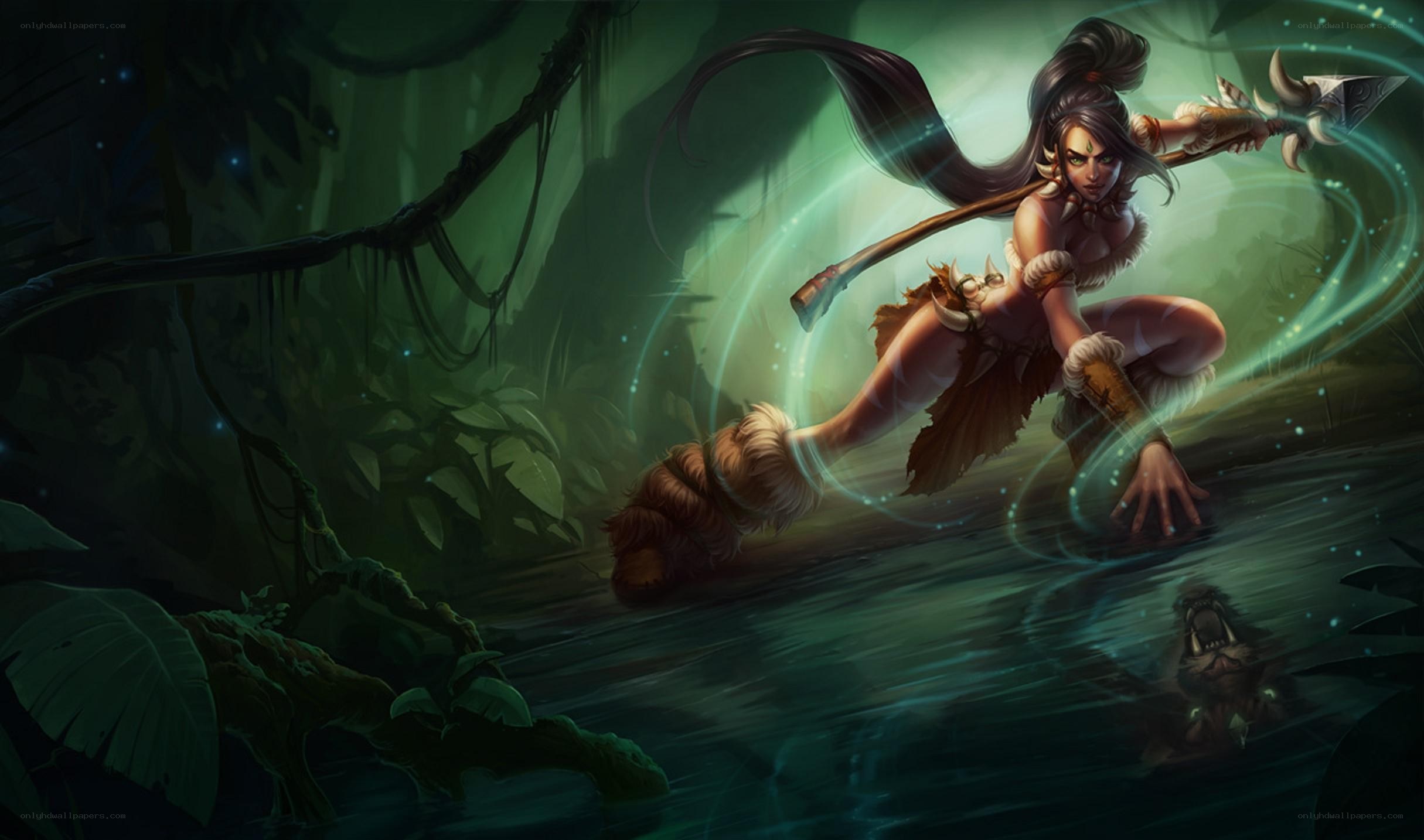 Jungle warrior with spear