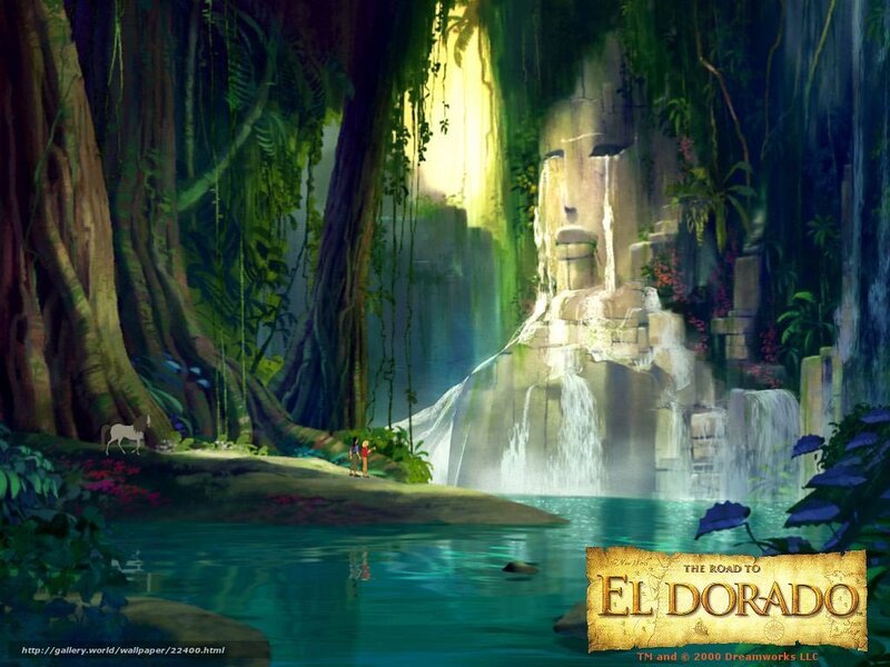 Jungle waterfall scene