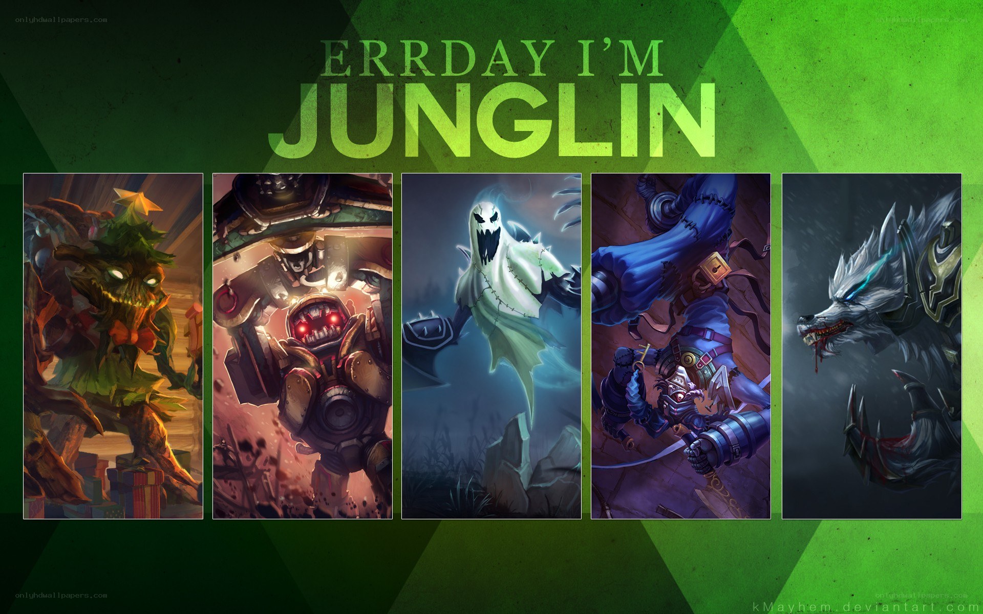 junglin characters collage