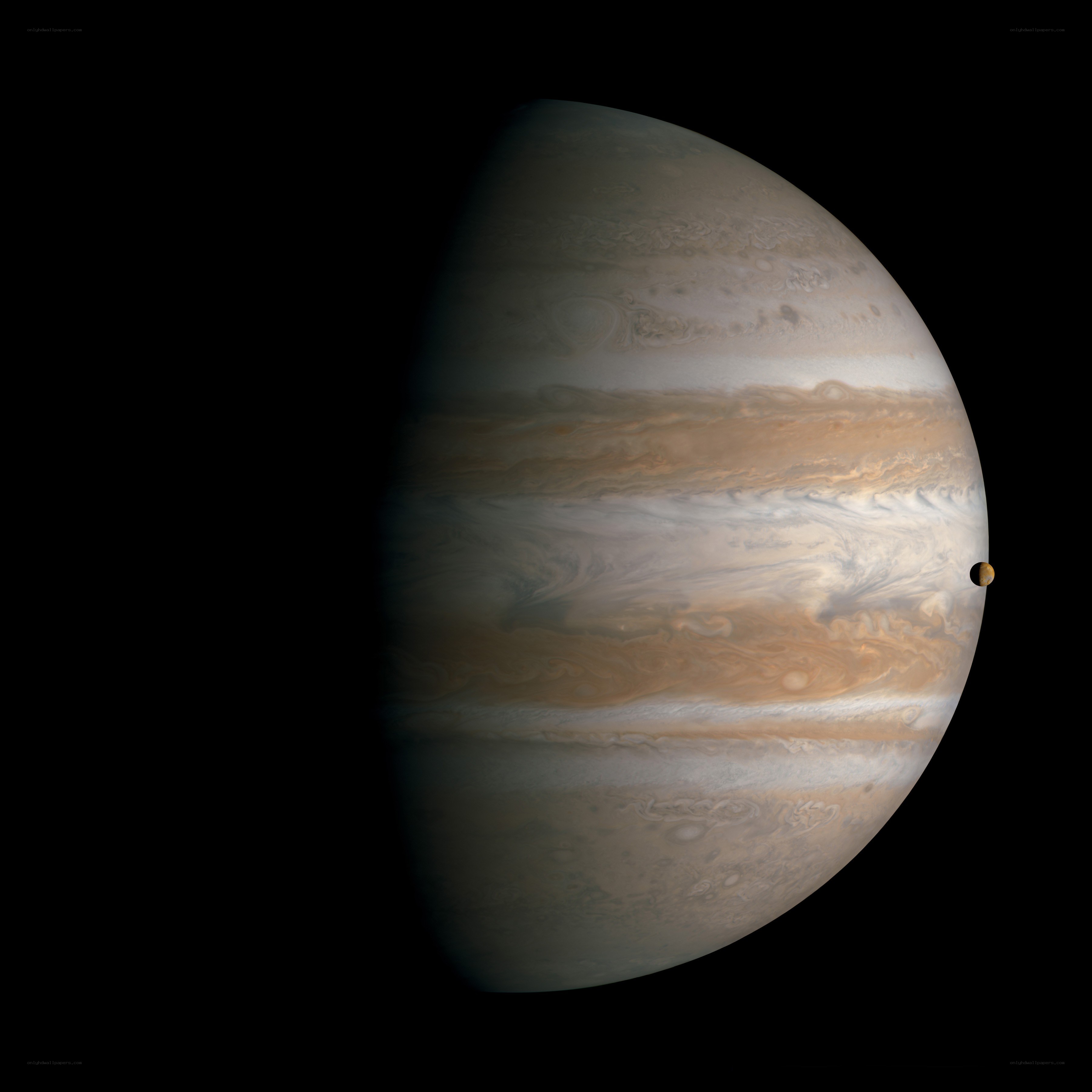 Jupiter and its moon