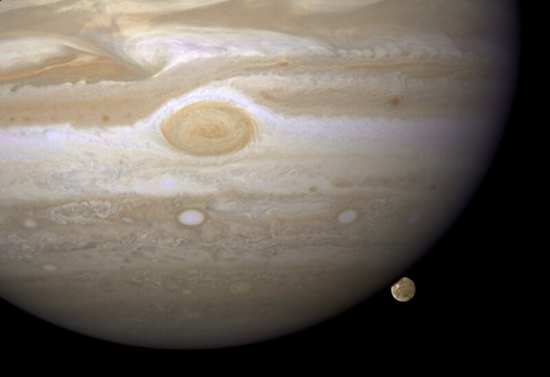 Jupiter and its moon
