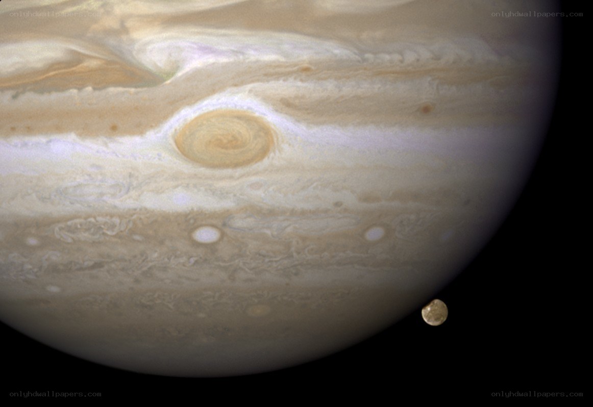 Jupiter and its moon