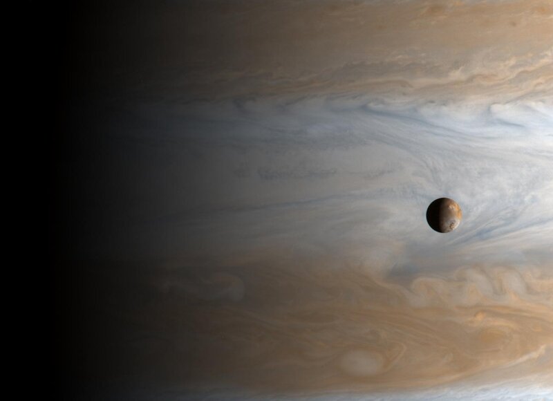 Jupiter and its moon