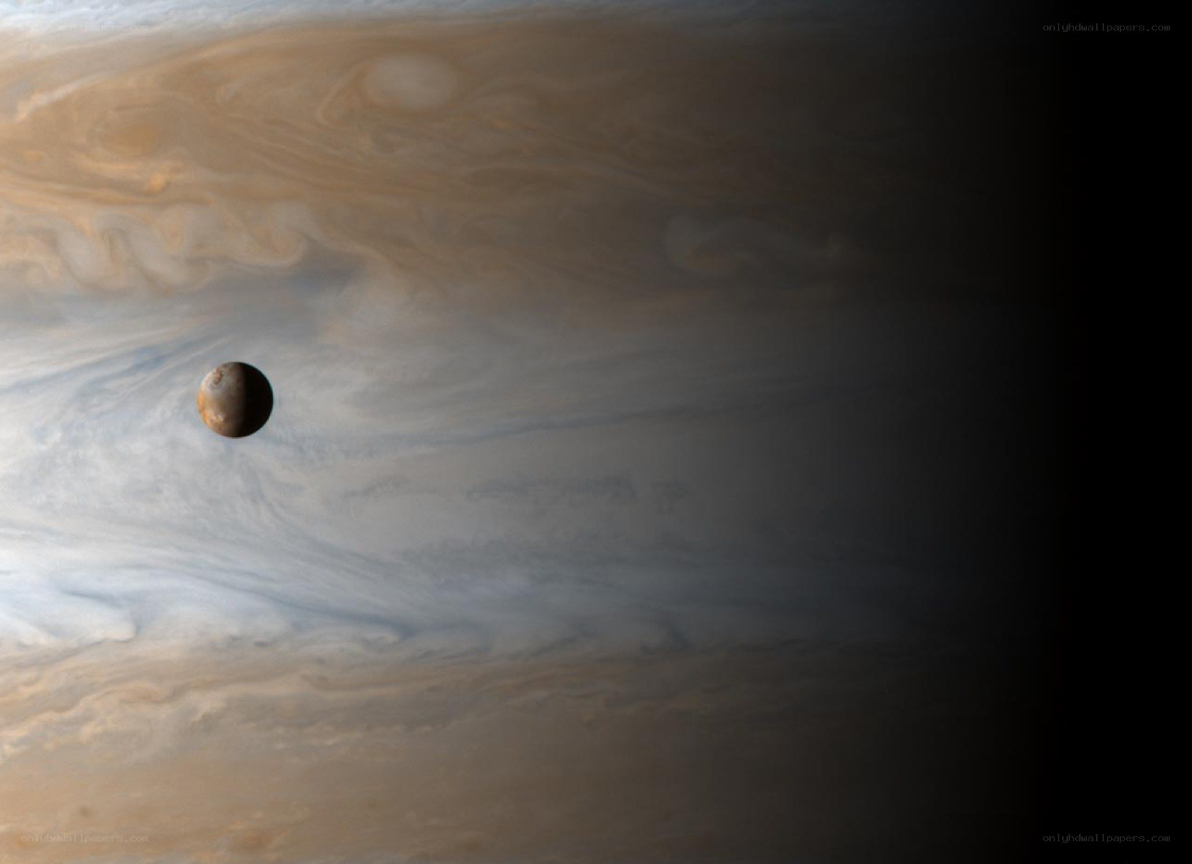 Jupiter and its moon