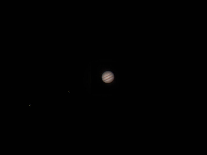 Jupiter and Its Moons — Black, Dark