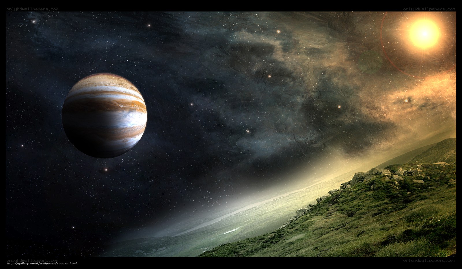 Jupiter from a distant planet