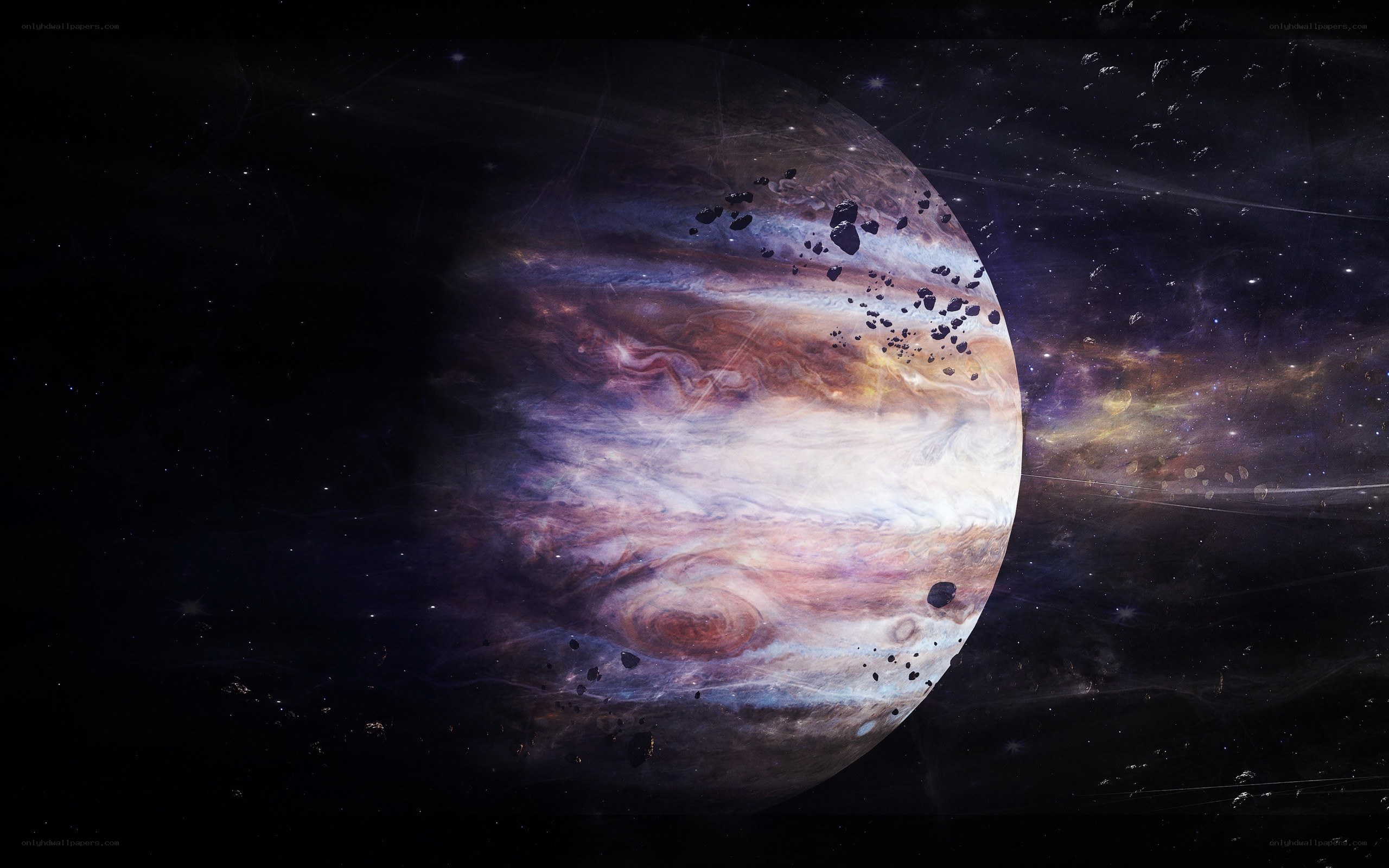 Jupiter in deep space