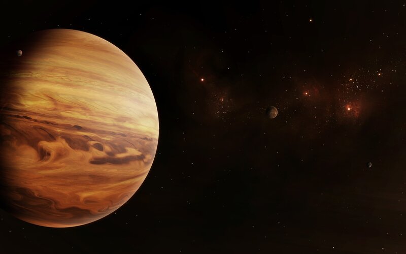 Jupiter-like planet in space
