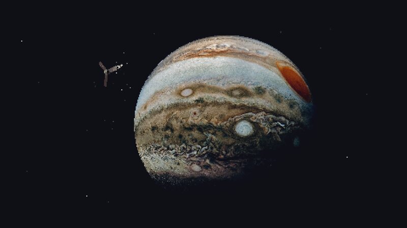 Jupiter Planet — Black, Dramatic