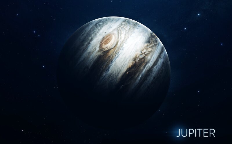 Jupiter Planet — Blue, Dramatic