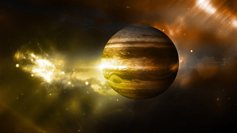Jupiter Planet in Space — Brown