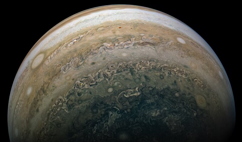 Jupiter Planet Surface — Brown, Dramatic, Photograph, Clouds, Atmosphere