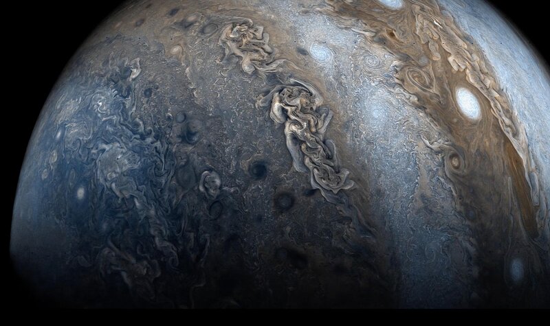 Jupiter Planet Surface — Brown, Dramatic, Photograph, Clouds