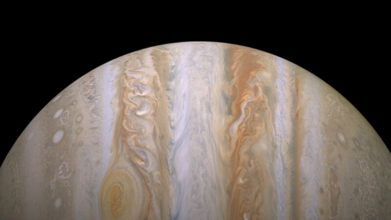 Jupiter Planet Surface — White