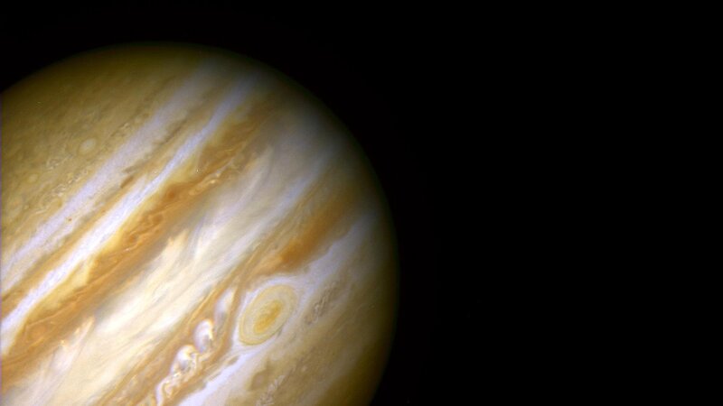 Jupiter Planet Surface — Yellow, Dramatic
