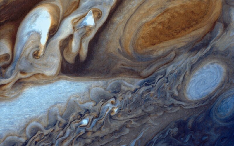 Jupiter's Atmospheric Swirls