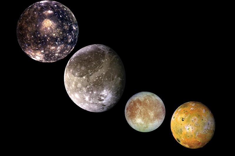 Jupiter's four largest moons