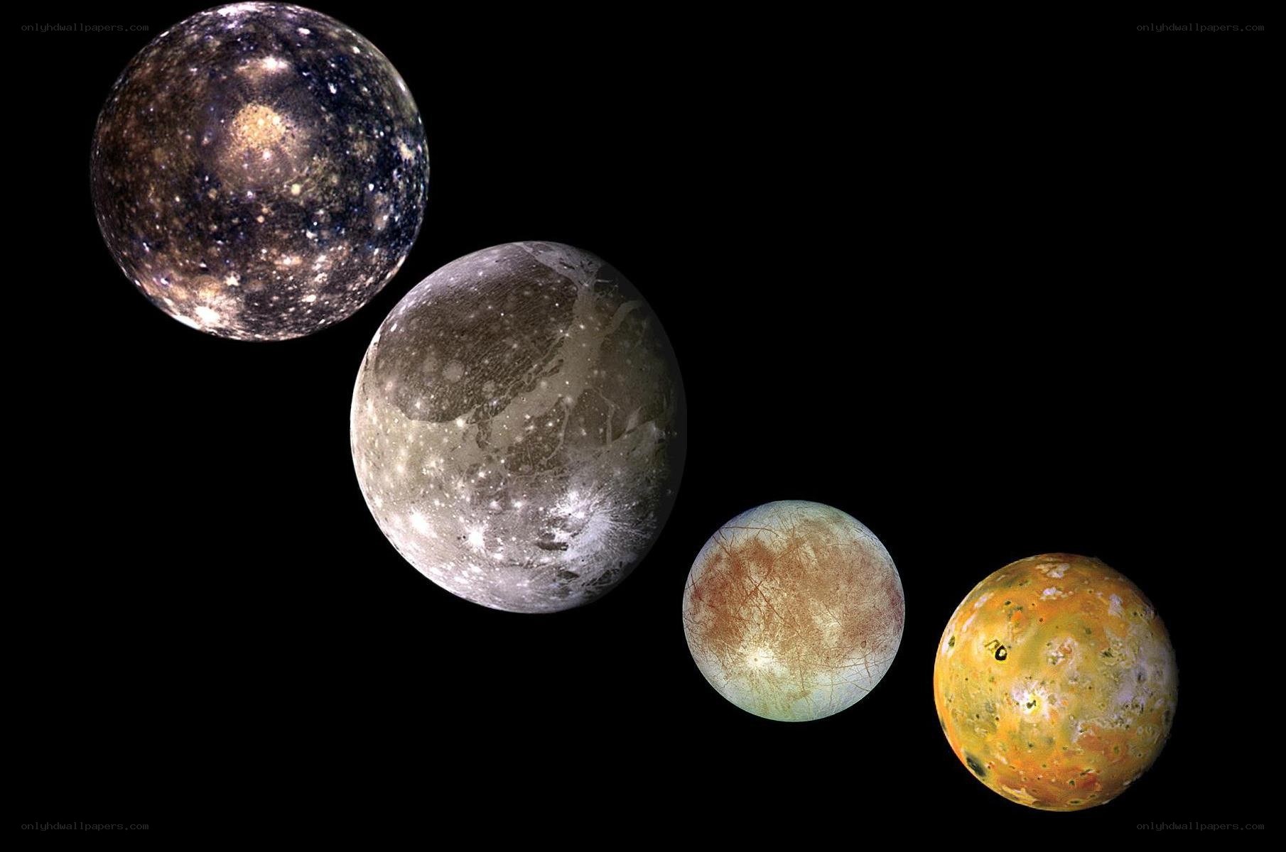 Jupiter's four largest moons