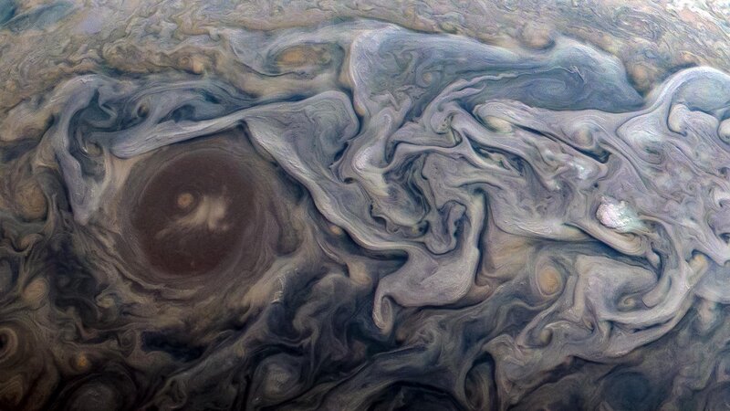Jupiter's Great Red Spot — Brown, Dramatic, Photograph