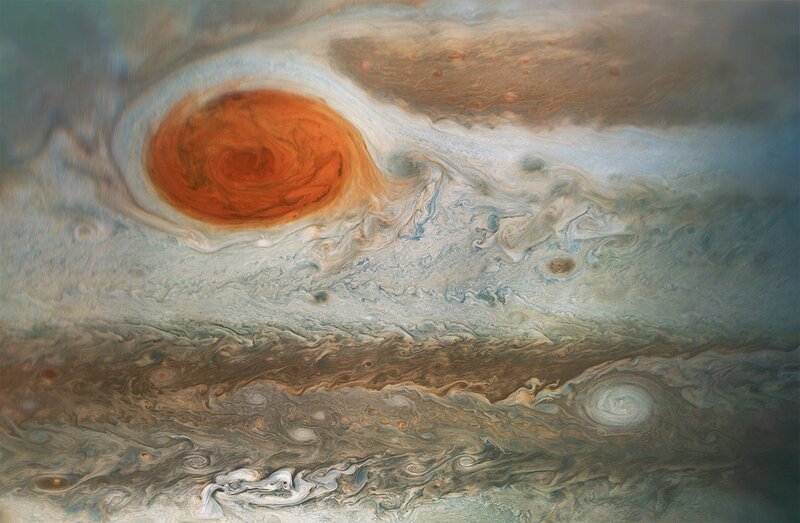 Jupiter's Great Red Spot — Orange