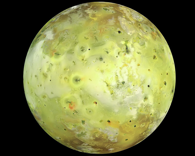 Jupiter's Moon Io — Yellow, Alien