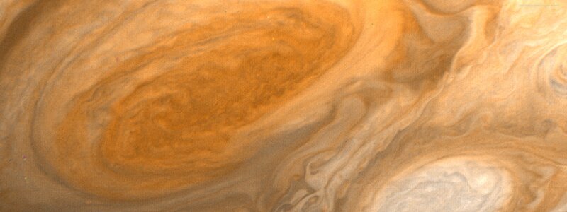 Jupiter's swirling atmosphere