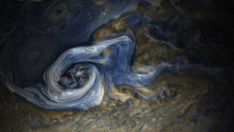 Jupiter's Swirling Clouds