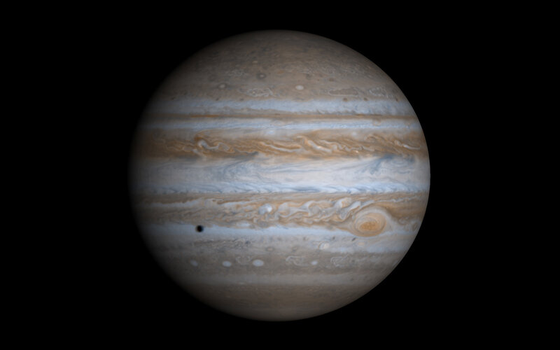 Jupiter with its moons